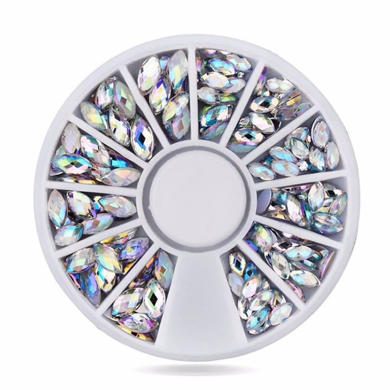 Carusel decor unghii cristale colorate SAF16